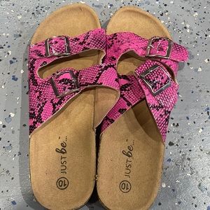 There pink and black